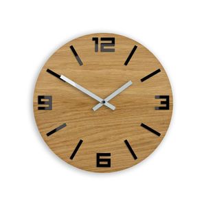 Dřevěné nástěnné hodiny ARABIC Black obraz