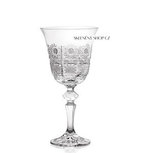 Aurum Crystal Broušené sklenice na víno LAURA 220 ml, 6 ks obraz