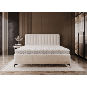 ArtMarz Luxusní manželská postel MY LADY | béžová 160 x 200 cm obraz