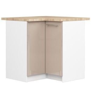 Ak furniture Kuchyňská rohová skříňka Olivie S 90 cm bílá/cappuccino obraz