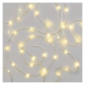 EMOS LED vánoční řetěz Dropi s časovačem 12 m teplá bílá obraz