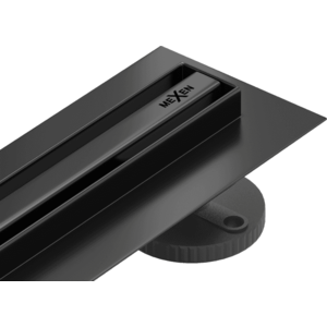 Odtokový žlab Mexen Flat 360 SLIM + sifon Black 60 cm obraz