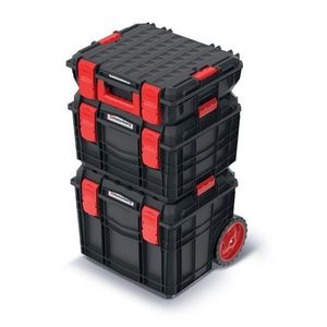 Prosperplast Sada kufrů na nářadí 3 ks XEBLOCCK PRO 45 x 38 x 80 cm černo-červená obraz
