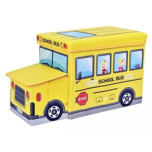 TZB Skládací taburet Bus žlutý obraz