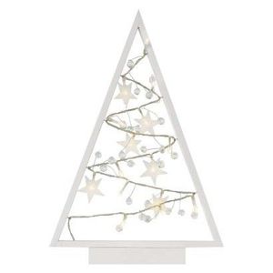 EMOS Svítící LED stromeček s ozdobami a časovačem Ornam 40 cm teplá bílá obraz