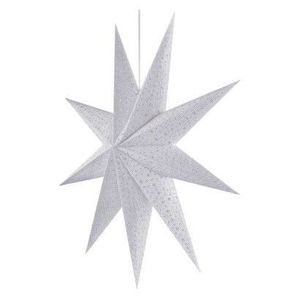 EMOS Vánoční papírová hvězda LUMO 60 cm bílá obraz