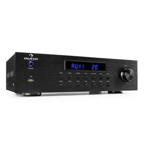 Auna AV2-CD850BT, 4-zónový stereo zesilovač, 8 x 50 W RMS, bluetooth, USB, CD, černý obraz