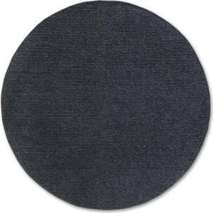 Tmavě šedý ručně tkaný vlněný kulatý koberec ø 160 cm Francois – Villeroy&Boch obraz