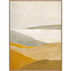 Ručně malovaný obraz 90x120 cm Yellow Field – Malerifabrikken obraz