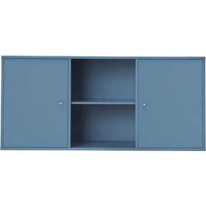 Modrá nízká závěsná komoda 133x61 cm Mistral – Hammel Furniture obraz