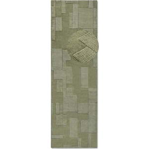 Zelený ručně tkaný vlněný běhoun 80x250 cm Wilhelmine – Villeroy&Boch obraz