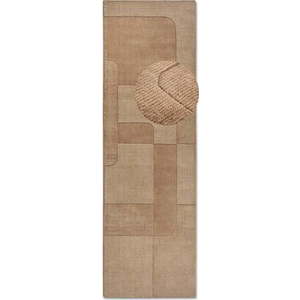 Béžový ručně tkaný vlněný běhoun 80x250 cm Charlotte – Villeroy&Boch obraz