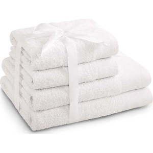 Bílé froté bavlněné ručníky a osušky v sadě 4 ks Amari – AmeliaHome obraz