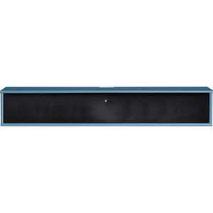 Černo-modrý TV stolek 133x22 cm Mistral – Hammel Furniture obraz