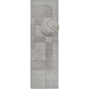 Šedý ručně tkaný vlněný běhoun 80x250 cm Charlotte – Villeroy&Boch obraz