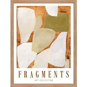 Plakát v rámu 32x42 cm Fragments – Malerifabrikken obraz