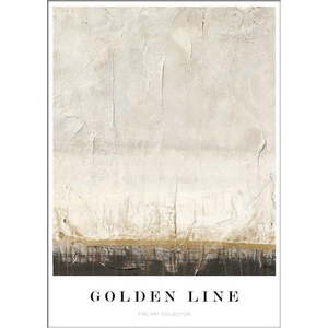 Plakát v rámu 52x72 cm Golden Line – Malerifabrikken obraz