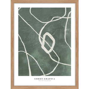 Plakát v rámu 32x42 cm Green Grafica – Malerifabrikken obraz