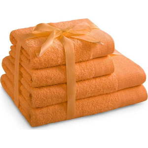 Oranžové froté bavlněné ručníky a osušky v sadě 2 ks Amari – AmeliaHome obraz