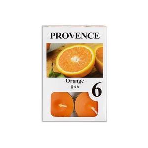 Provence Čajová svíčka 6ks pomeranč obraz
