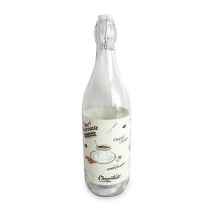 TORO Skleněná láhev s patentním uzávěrem 1l Cafe bistro obraz