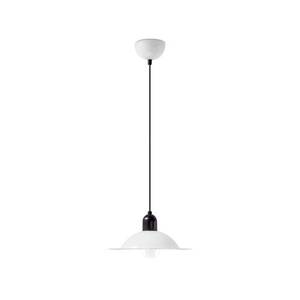 Stilnovo Závěsná lampa LED Stilnovo Lampiatta, Ø 28 cm, bílá obraz