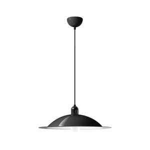 Stilnovo Závěsná lampa LED Stilnovo Lampiatta, Ø 50 cm, černá obraz