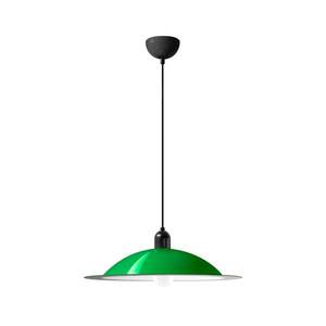Stilnovo Závěsná lampa LED Stilnovo Lampiatta, Ø 50 cm, zelená obraz