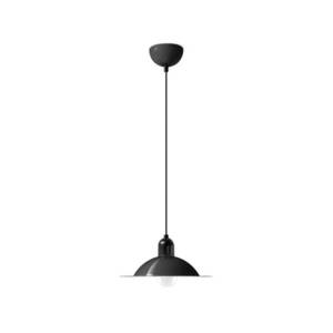 Stilnovo Závěsná lampa LED Stilnovo Lampiatta, Ø 28 cm, černá obraz
