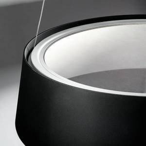 Stilnovo Závěsné svítidlo Stilnovo Oxygen LED, černé, Ø 56 cm obraz