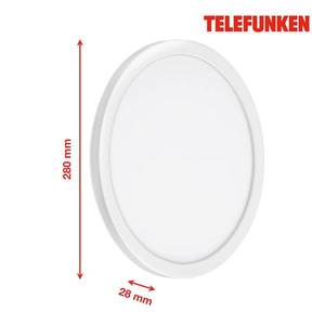 Telefunken LED venkovní nástěnné Nizza, Ø 28cm, bílá 4 000K obraz