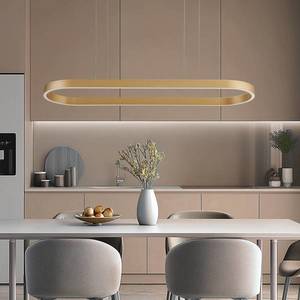 Lucande Lucande Smart LED závěsné svítidlo Melinay, zlatá, CCT, Tuya obraz