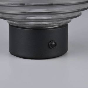 Reality Leuchten Nabíjecí stolní lampa Earl LED, černá/kouřová, výška 14, 5 cm, sklo obraz