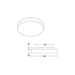 BRUMBERG BRUMBERG Celtis Mini stropní svítidlo, E27, chintz, bílé obraz