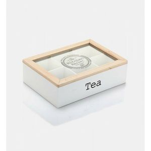 EH Box na čajové sáčky Tea, 6 přihrádek, bílá obraz