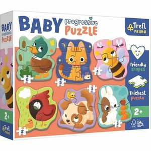 Trefl Baby puzzle Zvířátka, 6v1 (2-6 dílků) obraz