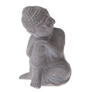 Betonová soška Buddha, 16 x 11 cm obraz