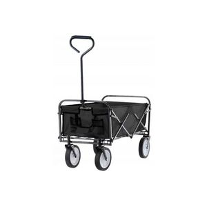 Skládací zahradní vozík 116 x 54 x 90 cm, černá obraz