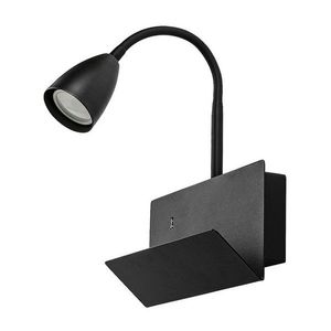 Rabalux 71089 nástěnná lampa s odkládacím prostorem Tacito, černá obraz