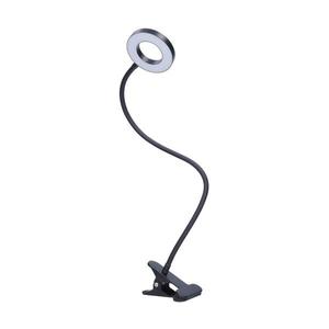WO66-B- LED Stm. stolní lampa s klipem LED/8W/230V 3000/4000/5000K černá obraz