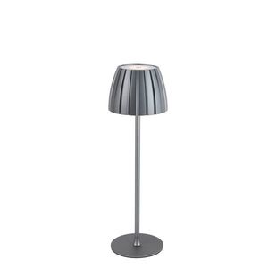 Moderní stolní lampa šedá 3-stupňová stmívatelná dobíjecí - Dolce obraz