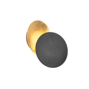Chytré nástěnné svítidlo černé se zlatem včetně WiFi G9 - Sunrise obraz