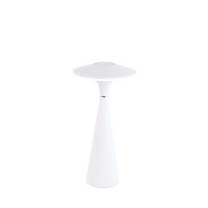 Stolní lampa bílá vč. 3-stupňové LED stmívatelné IP44 dobíjecí - Espace obraz