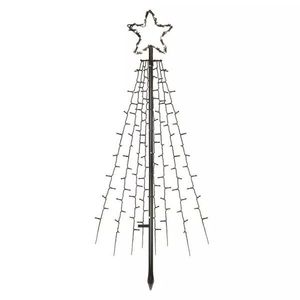 EMOS LED vánoční strom kovový 180 cm, studená bílá, časovač DCTC02 obraz
