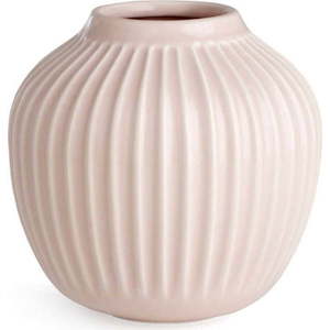 Světle růžová kameninová váza Kähler Design Hammershoi, ⌀ 13, 5 cm obraz