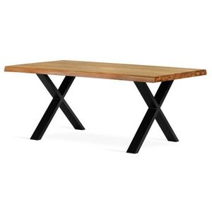 Kovově - dřevěné jídelní stoly obraz