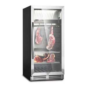 Klarstein Steakhouse Pro 233, lednice na zrání masa, 233 l, 1 zóna, 1-25 °C, dotykové ovládání, panoramatické okno obraz