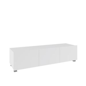 ArtGiB TV stolek 150 CALABRINI C-12 | bílá/bílý lesk obraz