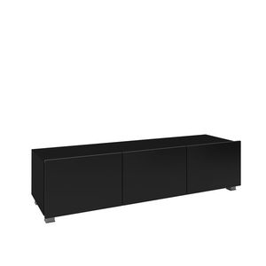 ArtGiB TV stolek 150 CALABRINI C-12 | černá/černý lesk obraz