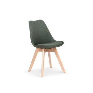 HALMAR Jídelní židle Leena tmavě zelená/buk obraz